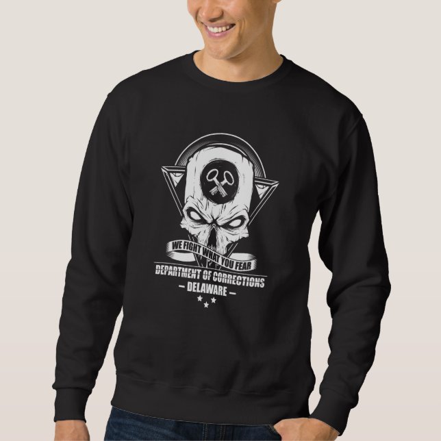 Moletom Delaware Department Of Corrections Officer Skull P (Frente)