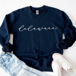 Moletom Delaware Script State Sweatshirt de mulher