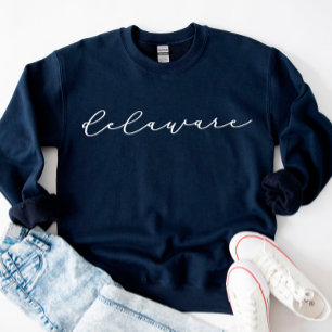 Moletom Delaware Script State Sweatshirt de mulher