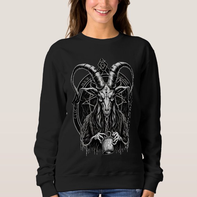 Moletom Demon Baphomet  Occult Gothic and Witchcraft (Frente)
