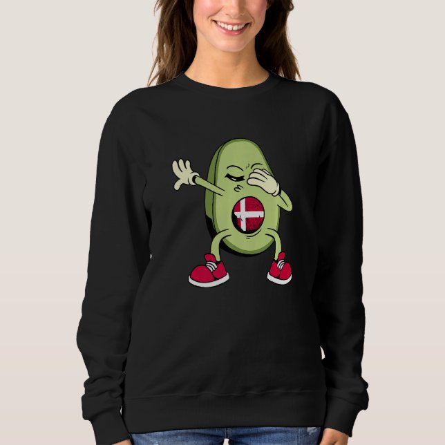 Moletom Denmark Danish Soccer Team Dabbing Avocado Danish  (Frente)