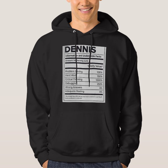 Moletom Dennis Nutrition Information Problem Solving Duro (Frente)