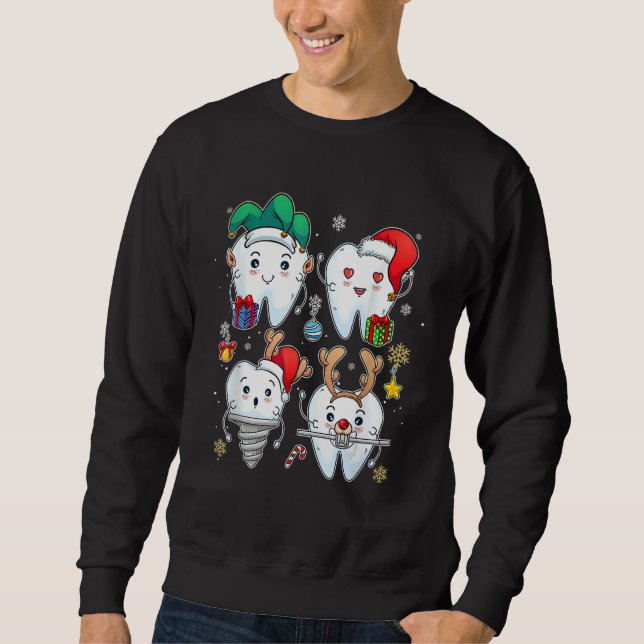 Moletom Dentist Christmas Dental Squad   Christmas (Frente)