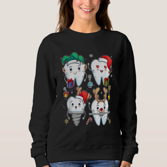 Moletom Dentist Christmas Dental Squad   Christmas (Frente)