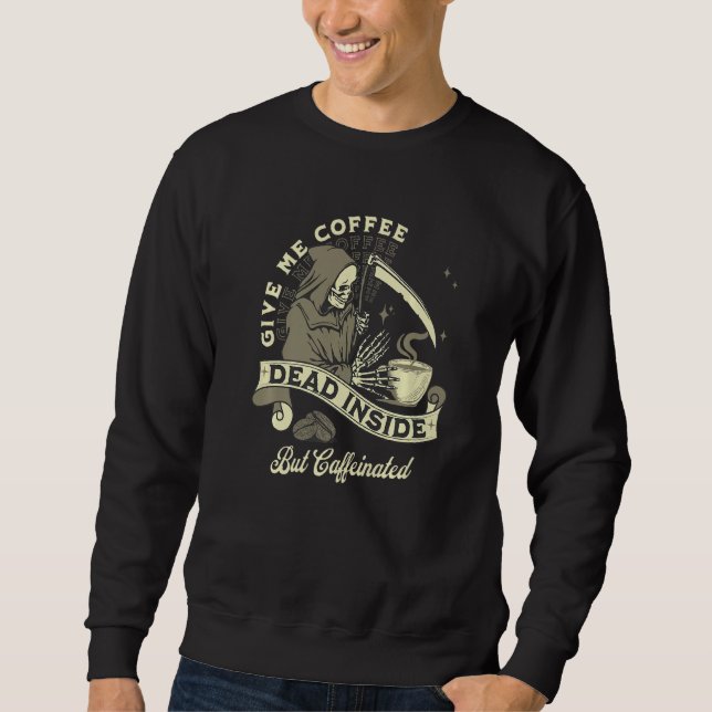 Moletom Dentro Mas Cafeão Skeleton Cafeado (Frente)