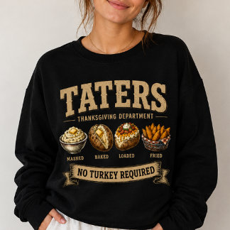 Moletom Departamento de Ação de Graças Vintage Taters