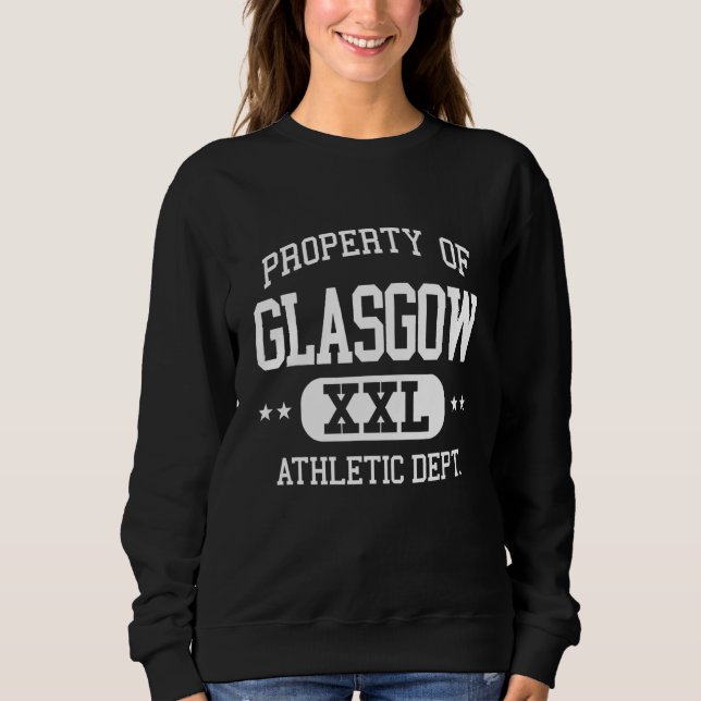 Moletom Departamento de Propriedade Retro Atlética Glasgow (Frente)