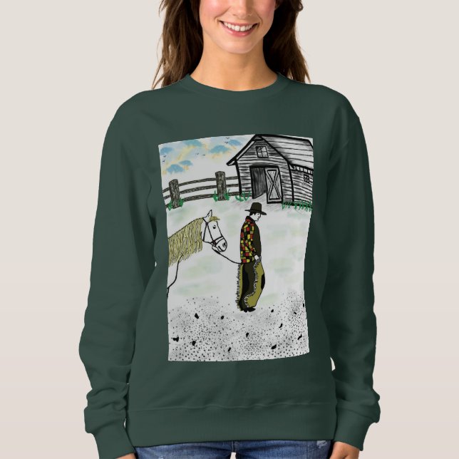 Moletom Depois de uma corrida de cavalos (Frente)