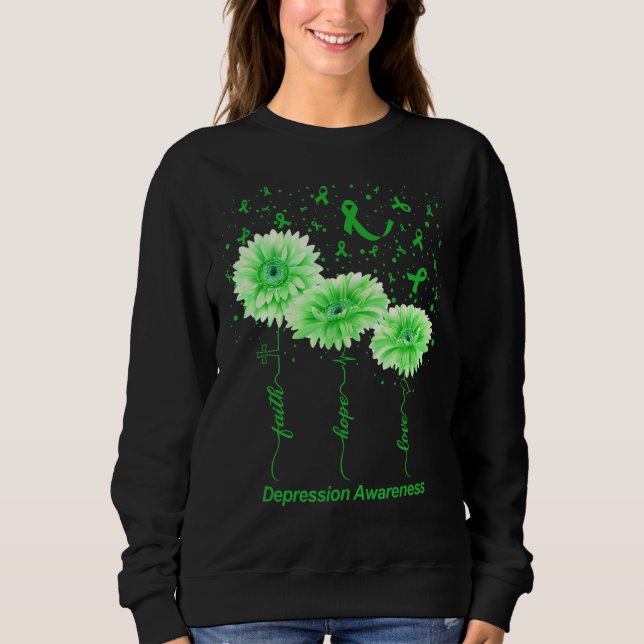 Moletom Depressão Sensibilização Saúde Mental Importa Verd (Frente)
