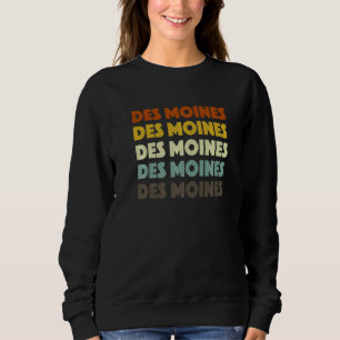 Moletom Des Moines Iowa American Ia Usa Hometown Residente