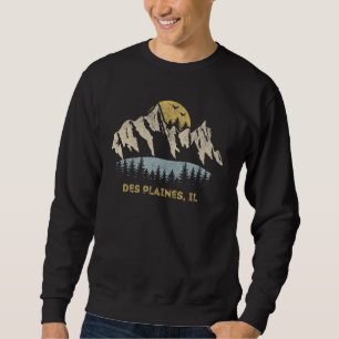Moletom Des Plaines Illinois Montanha Sunset Sunrise IL