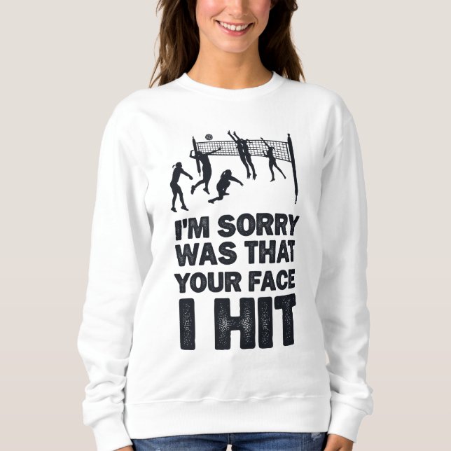 Moletom Desculpe, foi seu rosto que acertei aspas, engraça (Frente)