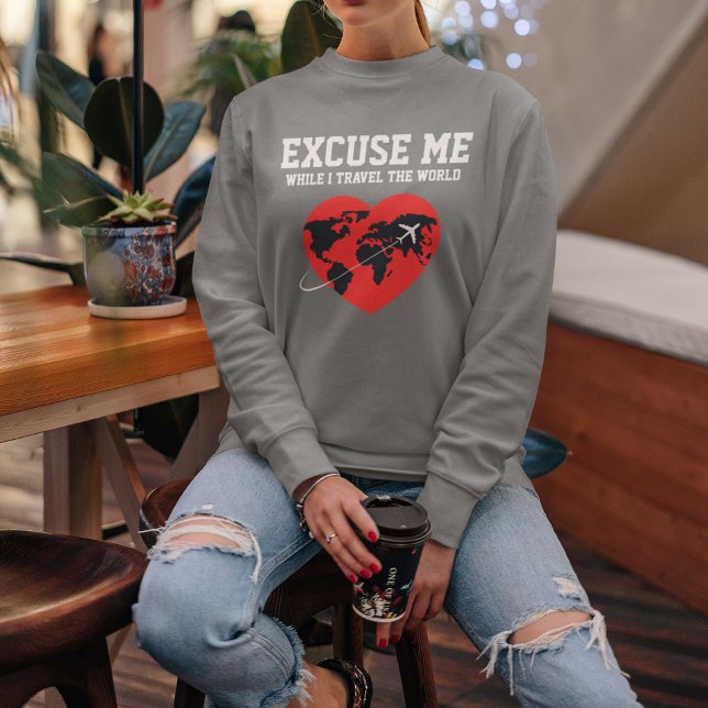 Moletom Desculpe-me enquanto Viagem (Criador carregado)