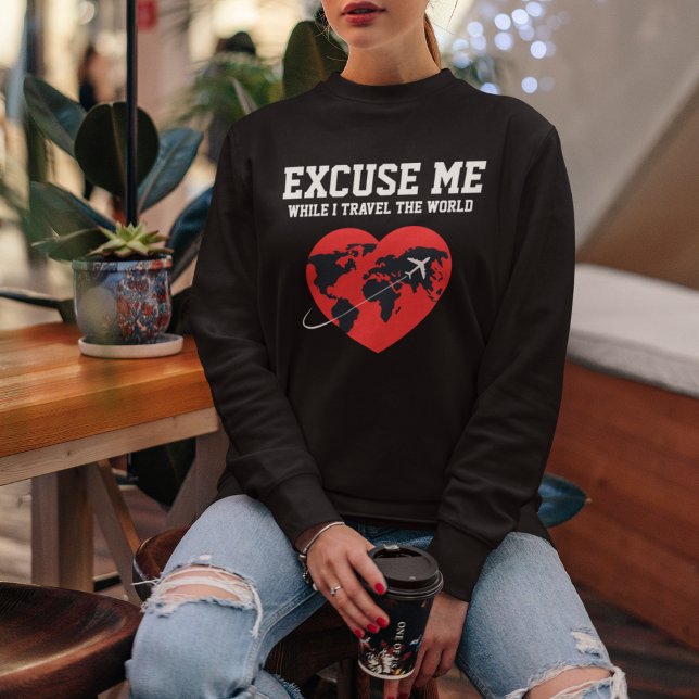 Moletom Desculpe-me enquanto Viagem (Criador carregado)