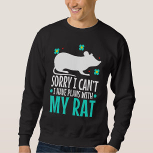 Moletom Desculpe, não posso ter planos com meu Rat Mousera