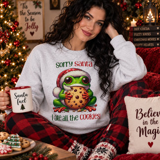 Moletom Desculpe Papai Noel, Eu Comi Todos Os Biscoitos Sa