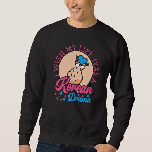 Moletom Desejo a minha Roupa de cultura coreana (Frente)