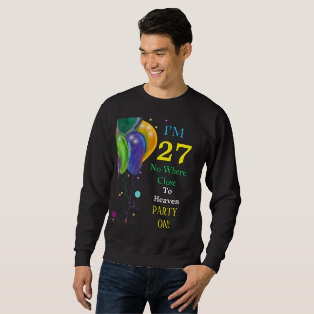 Moletom Desejo de Aniversário de 27 anos (Frente Completa)