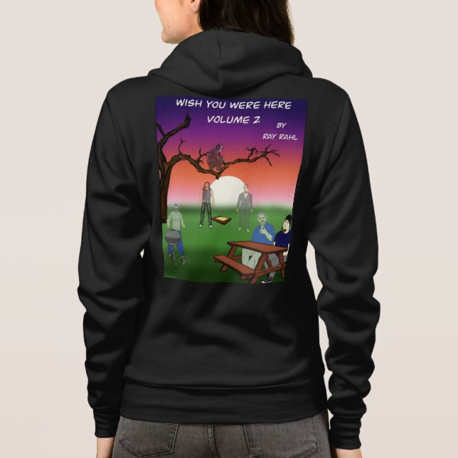 Moletom Desejo que você estivesse aqui 2 Zip-up (Verso)
