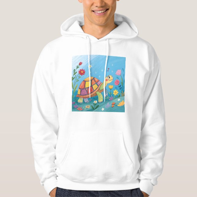Moletom Desenhando Bebê Tartaruga (Frente)