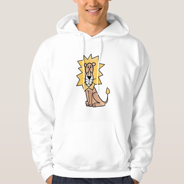 Moletom desenho animado crianças de leão retrô safari anim (Frente)