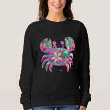 Desenho Artístico Costeiro de Caranguejo Floral