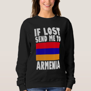 Moletom Desenho da Bandeira da Armênia Se perdido, envie-m