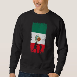 Moletom Desenho de Boxe Mexicano Bandeira do México