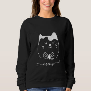 Moletom Desenho De Gato Cortês