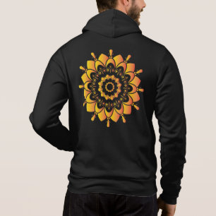 Moletom Desenho de Mandala Única Dourada