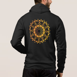 Moletom Desenho de Mandala Única Dourada-95747