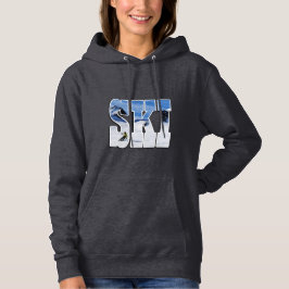 Moletom Desenho de Montanha de Esqui Esportes de Inverno