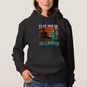 Moletom Desenho de saúde assustador de Halloween de enferm
