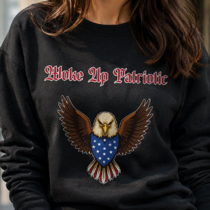 Moletom Desenho Espiritual Matinal Patriota Americano