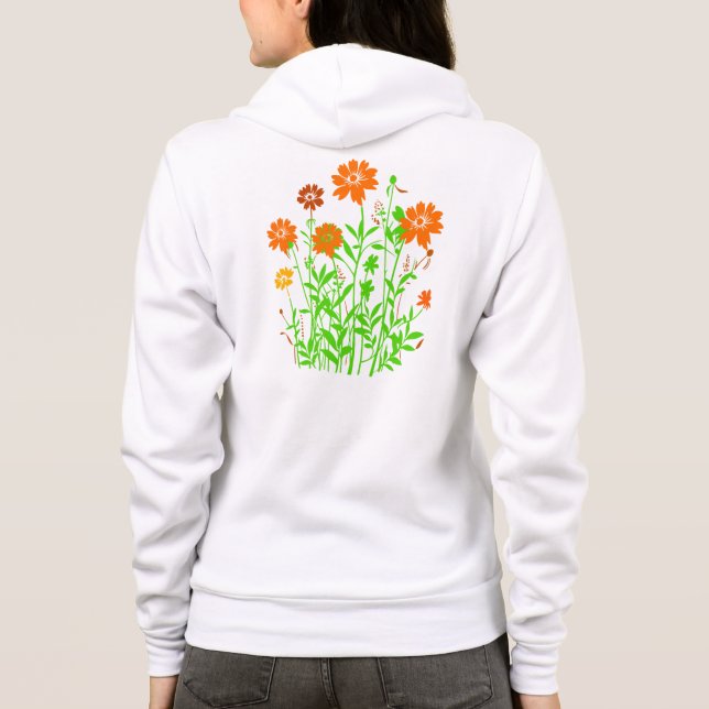 Moletom Desenho Floral de Flores Silvestres (Verso)
