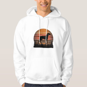 Moletom Desenho Vetorial de Cachorro de Caça Vintage ao Pô