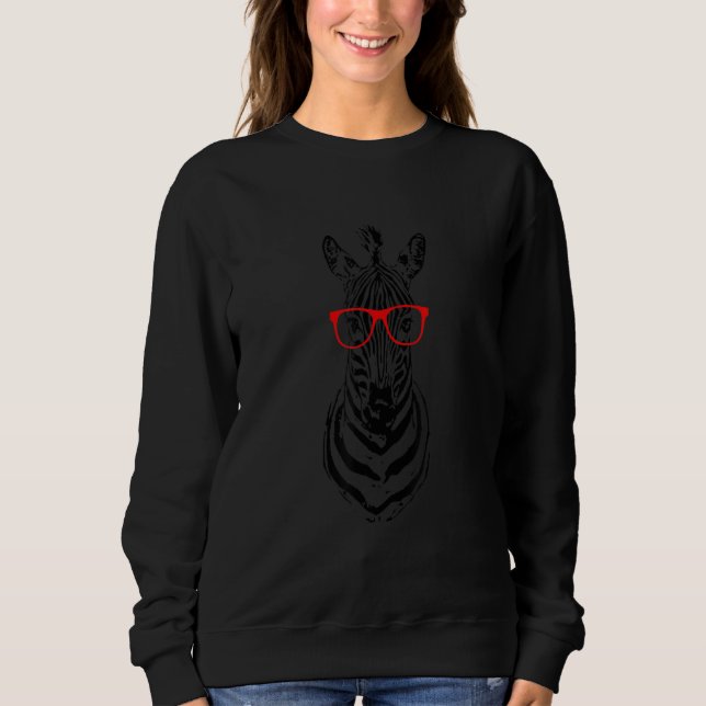 Moletom Desenhos de Impressão de Zebra para Homens e Mulhe (Frente)