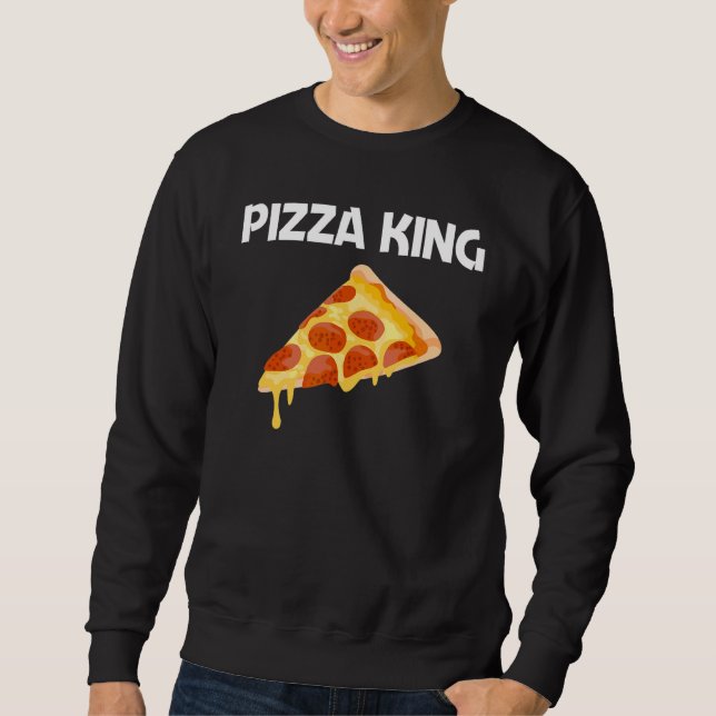 Moletom Desenhos de Pizza Para Homens Pai Comida Piada Tor (Frente)