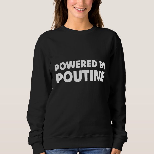 Moletom Desenvolvido Por Poutine  Prato Nacional do Canadá (Frente)