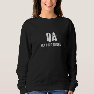 Moletom Desenvolvimento de software de quebra-código Qa Ak