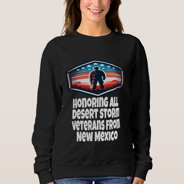 Moletom Desert Storm Honorando Veteranos De Tempestade No  (Frente)