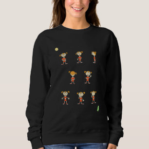 Moletom Design, A Menina Com Roupas Vermelhas Tão Bonitas