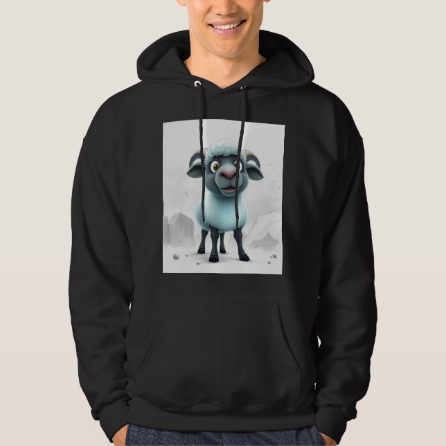 Moletom Design Aconchegante de Ovelha Fofa (Frente)