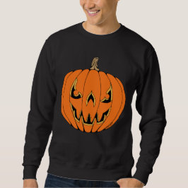 Moletom Design Assustador de Jack-o'-Lantern de Halloween