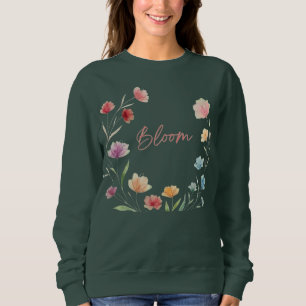 Moletom Design Botânico Floral Soft Pastel Bloom