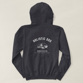 Moletom Design branco holístico criador de cães unisex