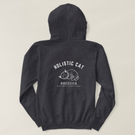 Moletom Design branco holístico criador de gatos unisex