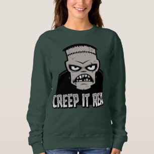 Moletom Design Clássico de Terror Frankenstein Creep It Re