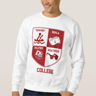 Moletom Design da paródia da crista da universidade dos