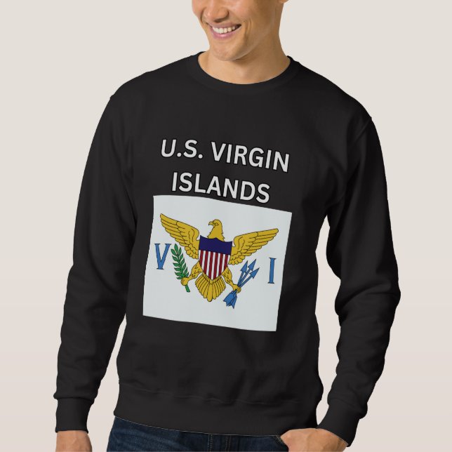 Moletom Design das Ilhas Virgens dos Estados Unidos (Frente)